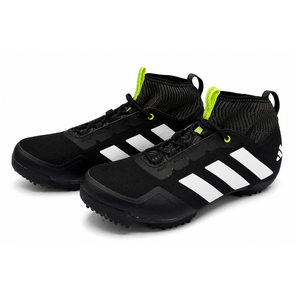 Adidas The Gravel Cycling Shoes Mens 8.5 Black Silver SPD Compatible AHQ9034 MTB
